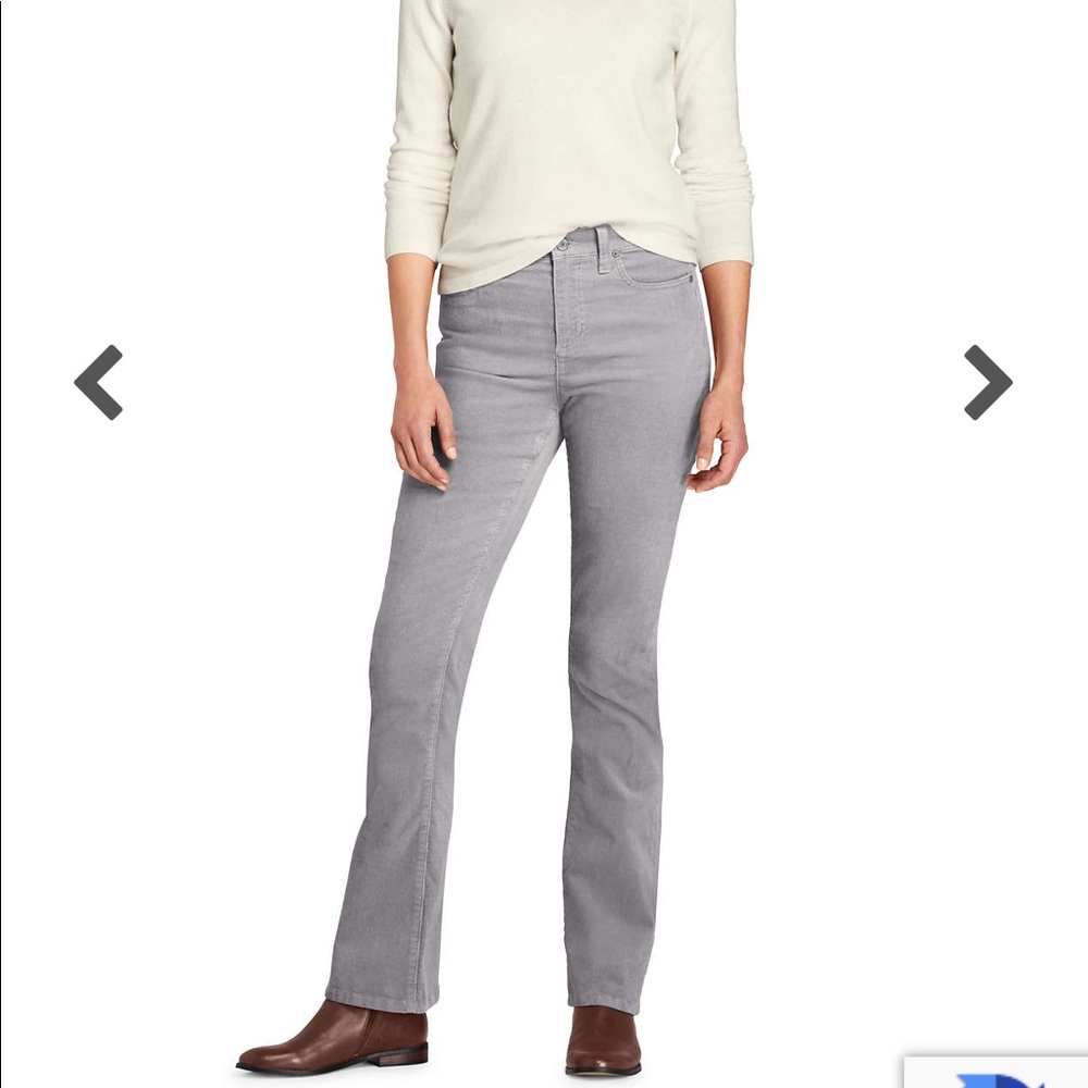 NWT Lands’ End Mid-Rise Bootcut Cords